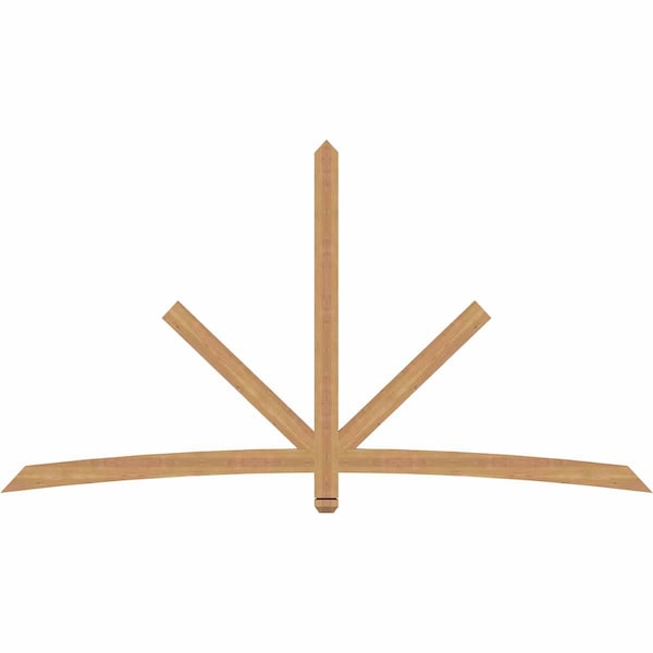 Ekena Millwork Alberta Smooth Timber Gable Bracket, Western Red Cedar, 96"W x 52"H x 1 1/2"D x 3 1/2"F, 13/12 Pitch GBW096X52X0204ALB00SWR - main